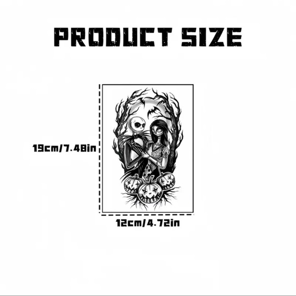 Tattoo, Sticker Temporary Tattoo, Long-Lasting Body Art, Trick Friends/Fโฆ - Picture 3 of 9